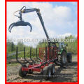 Log trailer with crane for Tractor